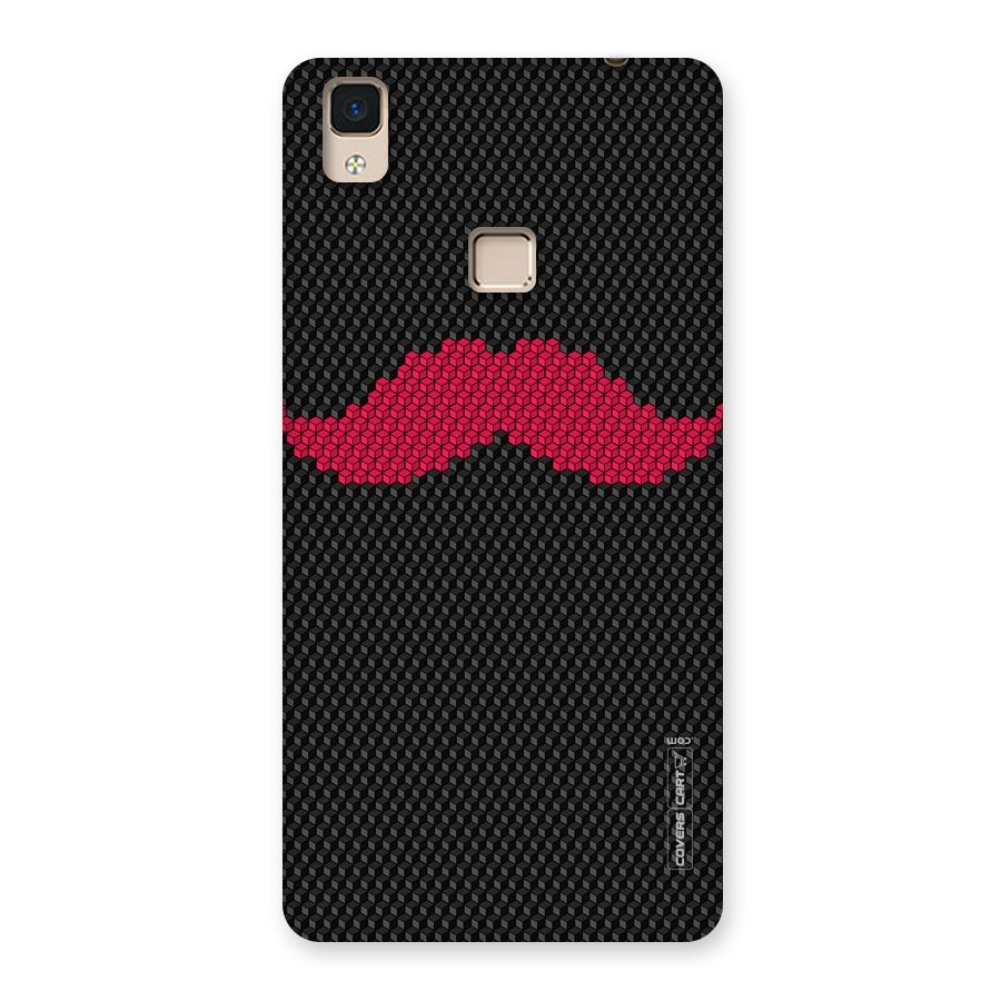 Pink Moustache Back Case for V3 Max