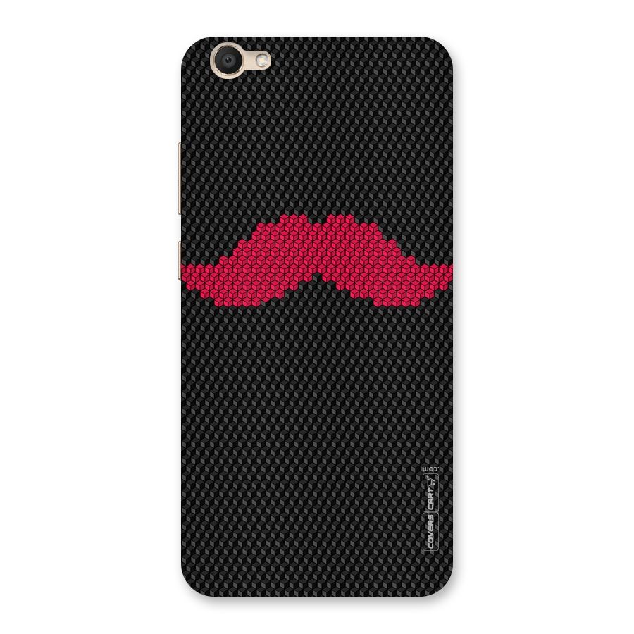 Pink Moustache Back Case for Vivo V5
