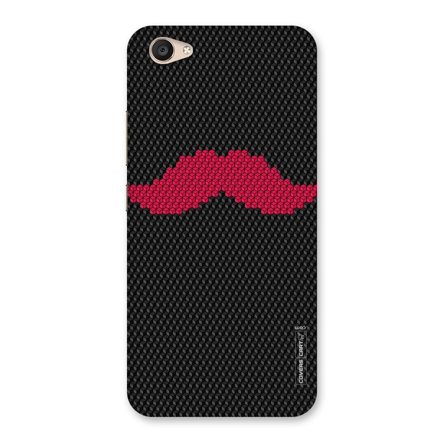 Pink Moustache Back Case for Vivo V5 Plus