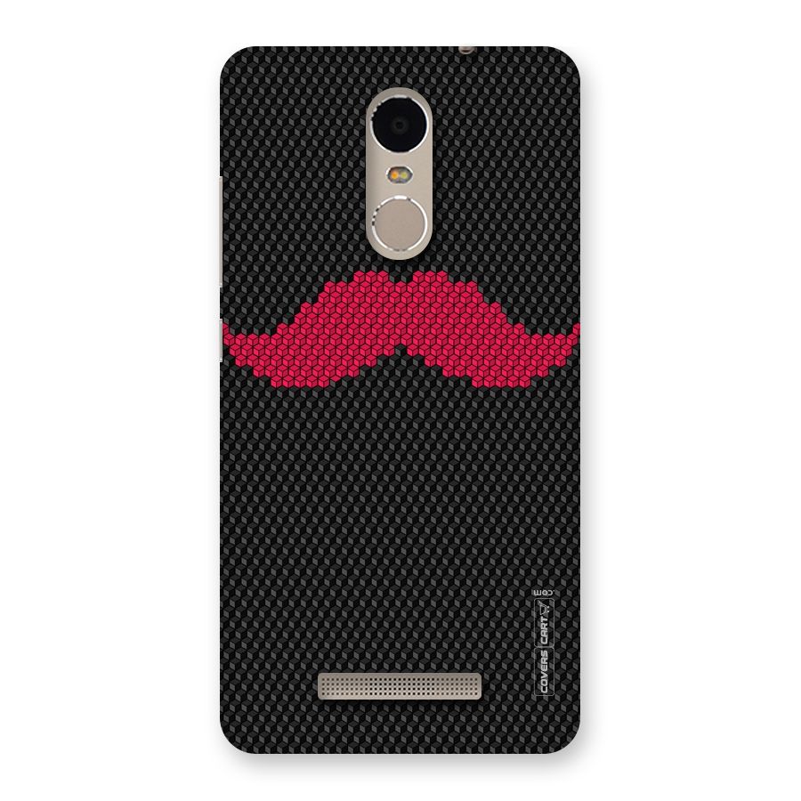 Pink Moustache Back Case for Xiaomi Redmi Note 3