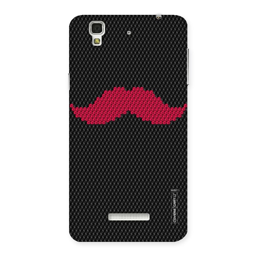 Pink Moustache Back Case for Yu Yureka