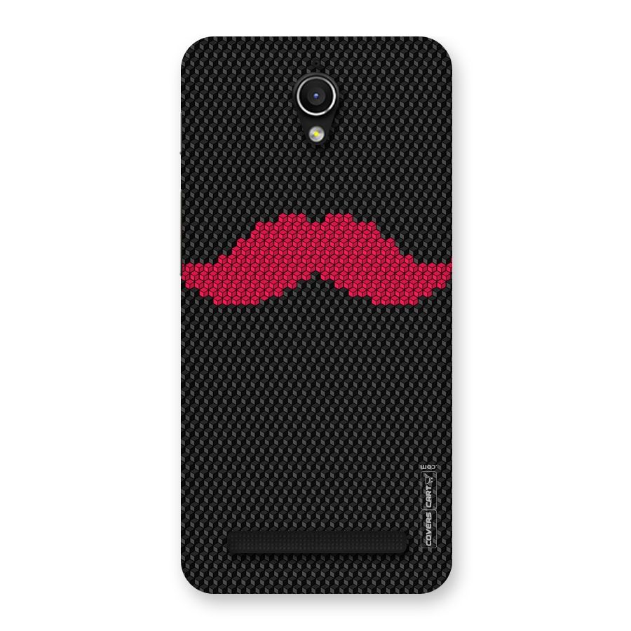 Pink Moustache Back Case for Zenfone Go