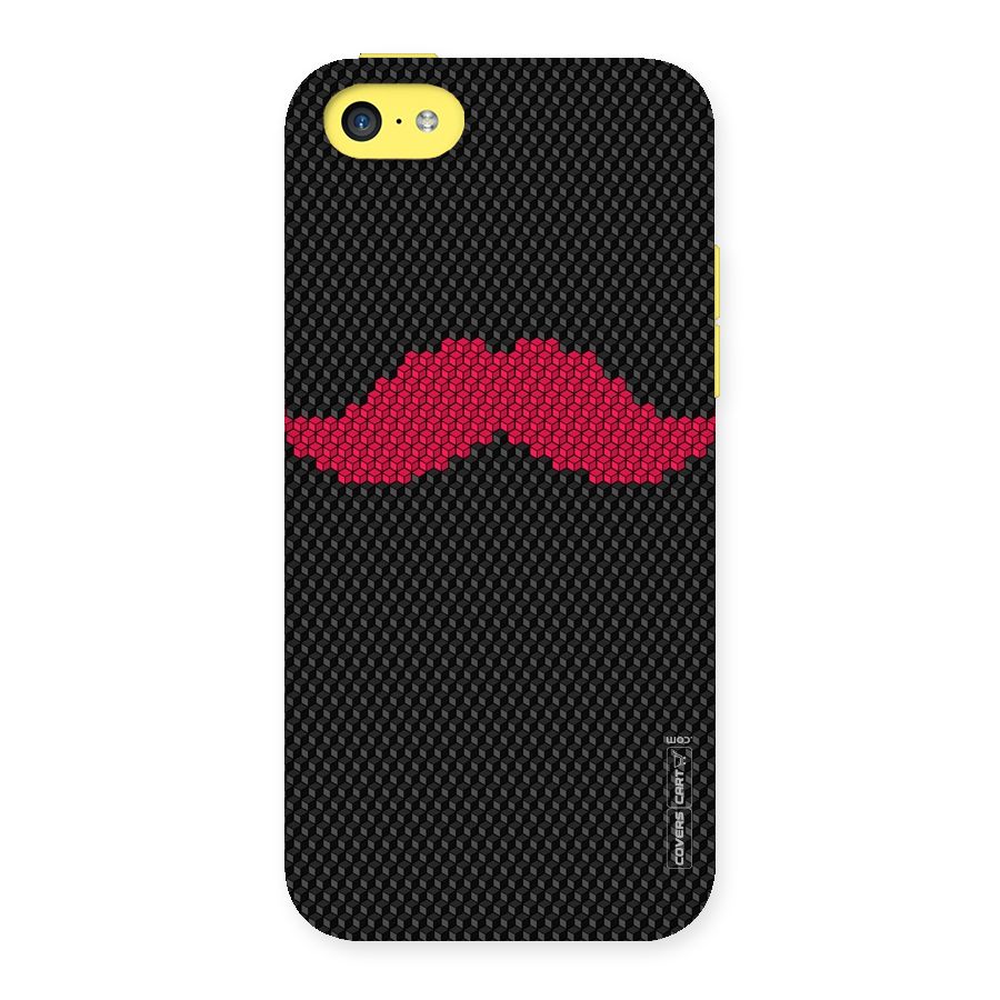 Pink Moustache Back Case for iPhone 5C