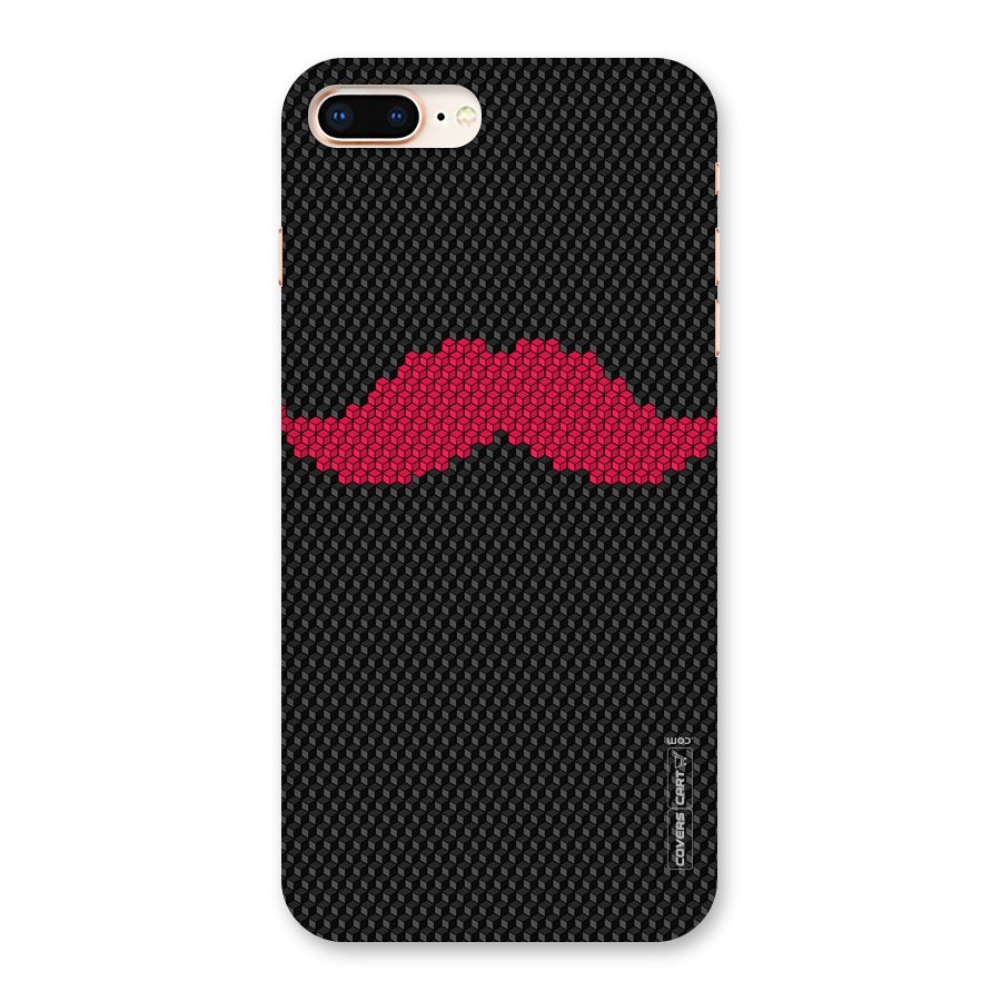 Pink Moustache Back Case for iPhone 8 Plus