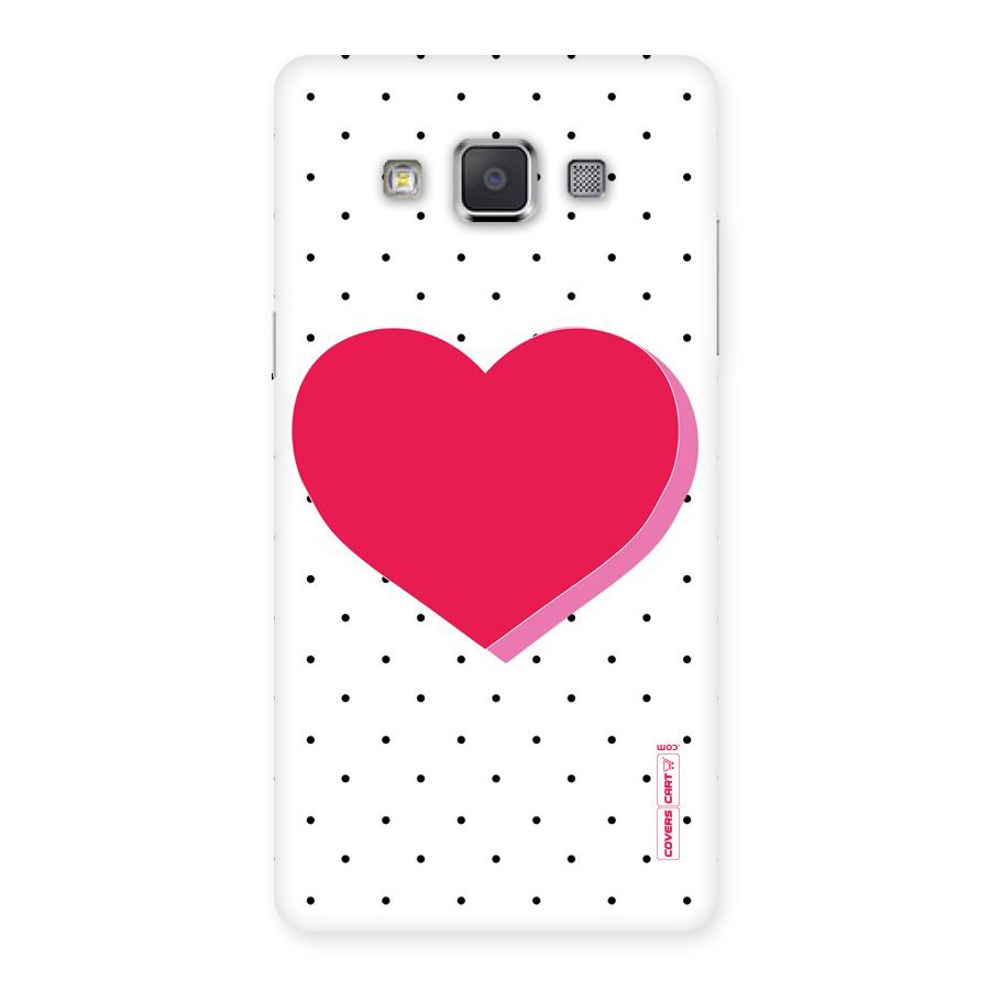 Pink Polka Heart Back Case for Galaxy Grand Max