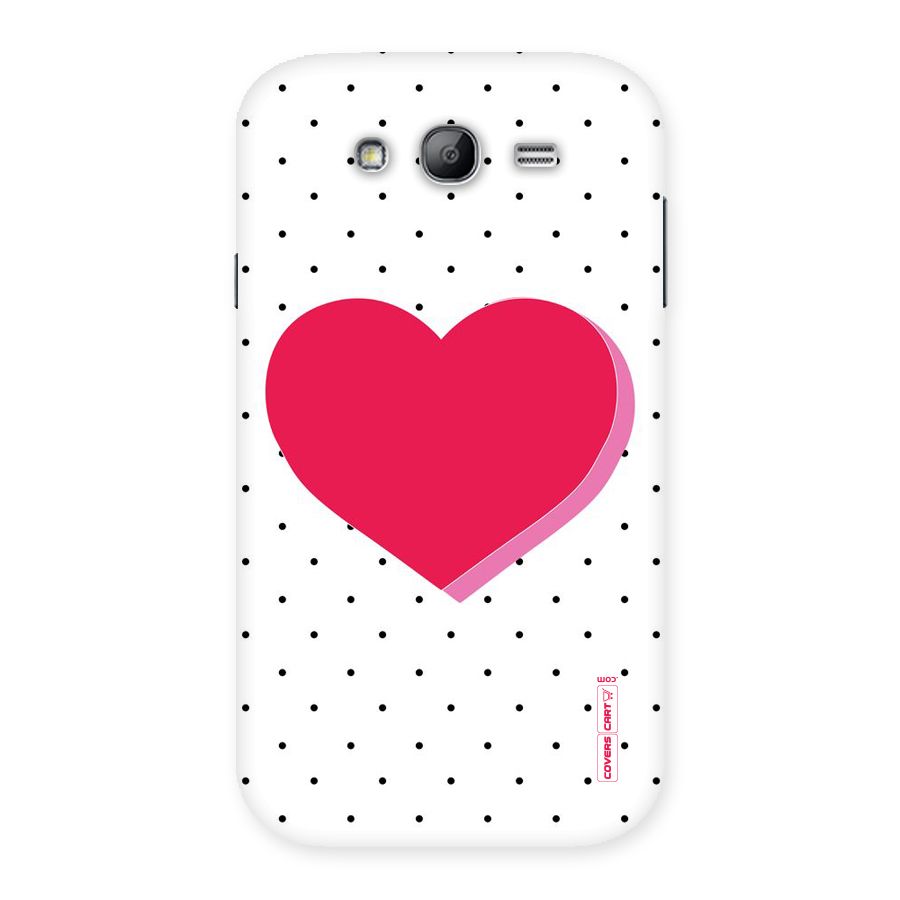 Pink Polka Heart Back Case for Galaxy Grand Neo