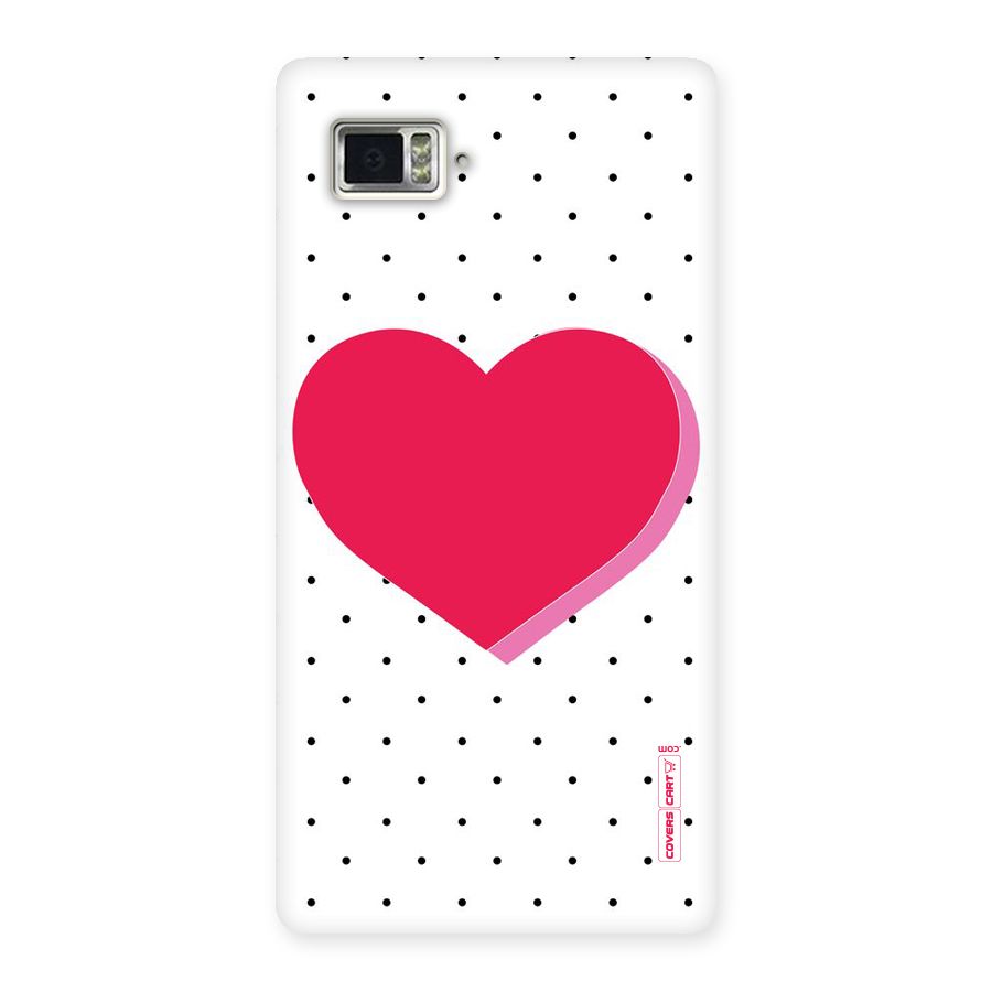 Pink Polka Heart Back Case for Vibe Z2 Pro K920