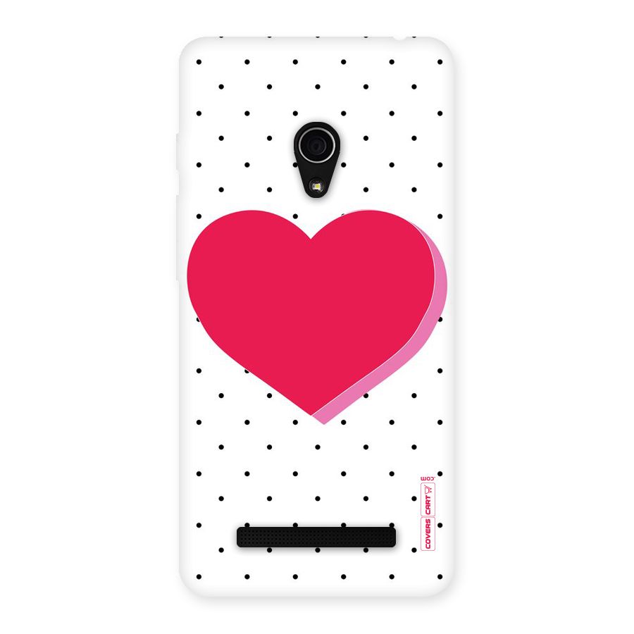 Pink Polka Heart Back Case for Zenfone 5