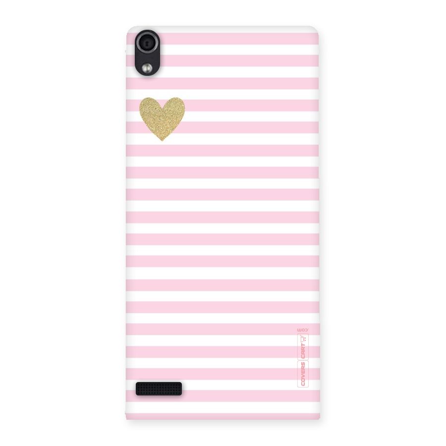 Pink Stripes Back Case for Ascend P6