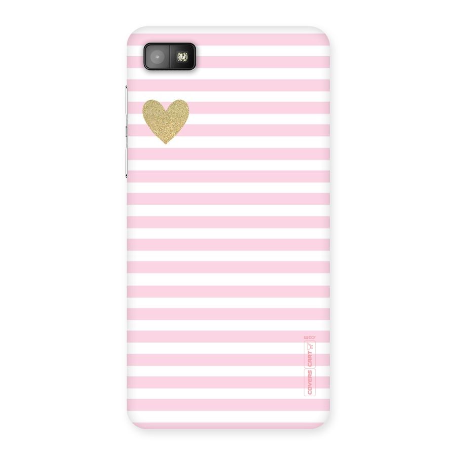 Pink Stripes Back Case for Blackberry Z10