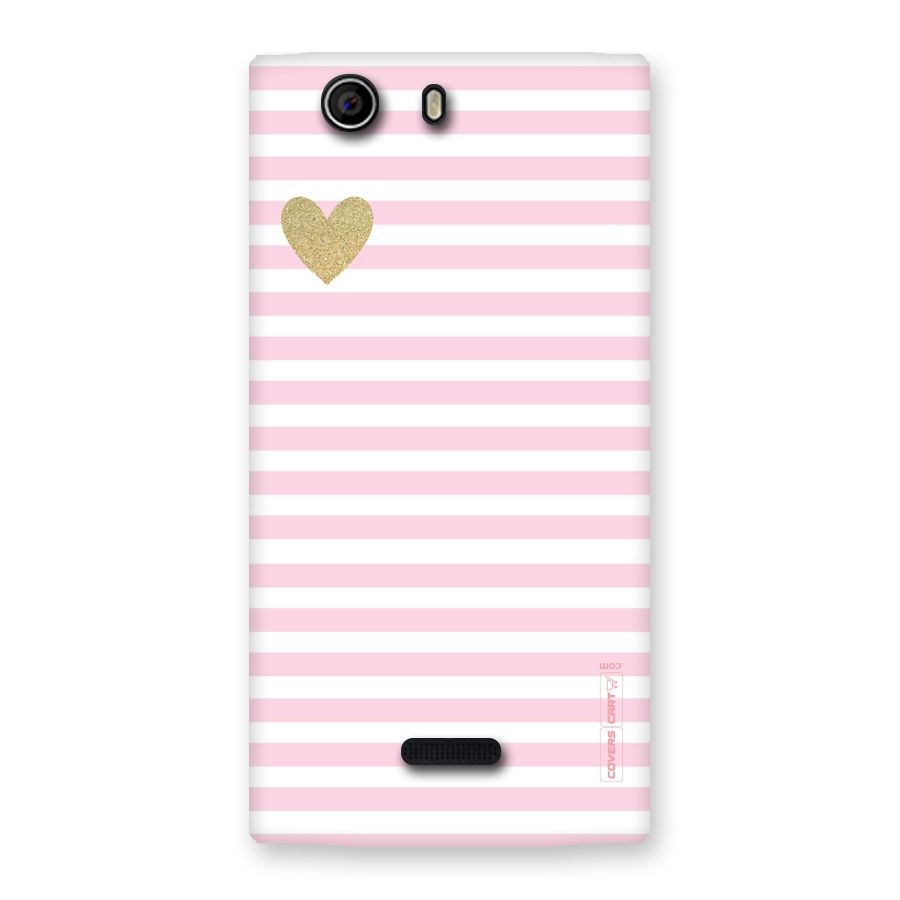 Pink Stripes Back Case for Canvas Nitro 2 E311