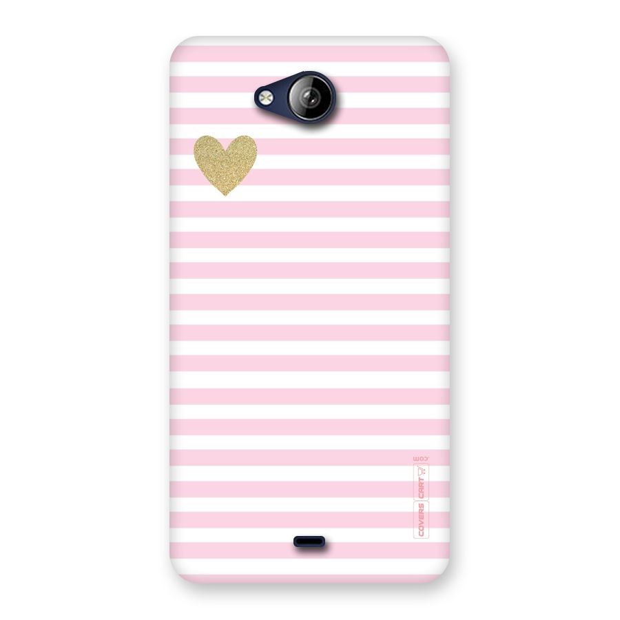 Pink Stripes Back Case for Canvas Play Q355