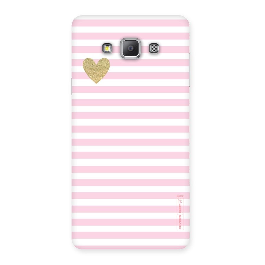 Pink Stripes Back Case for Galaxy A7
