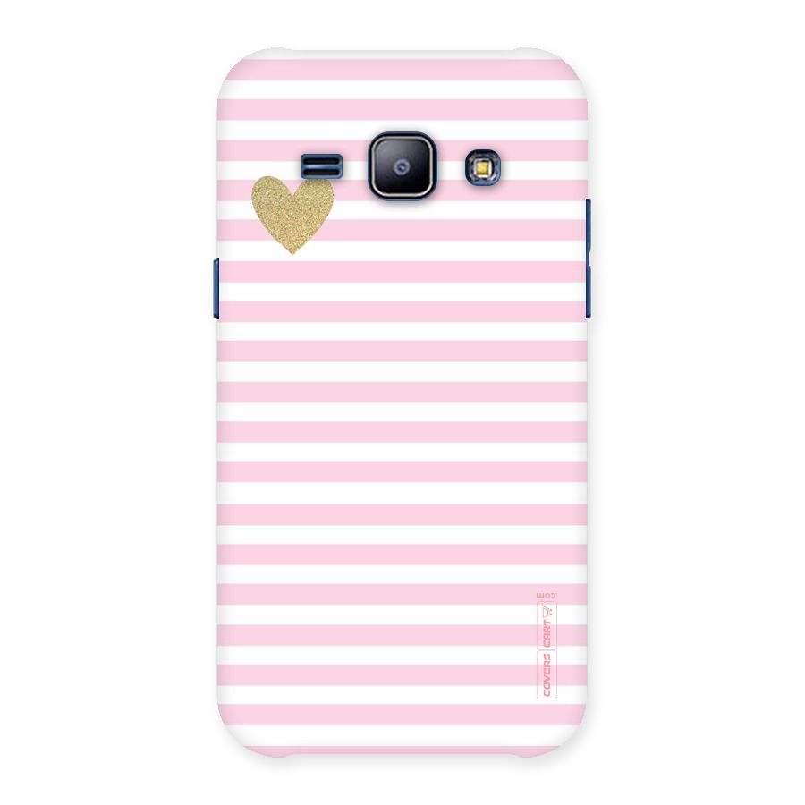 Pink Stripes Back Case for Galaxy J1