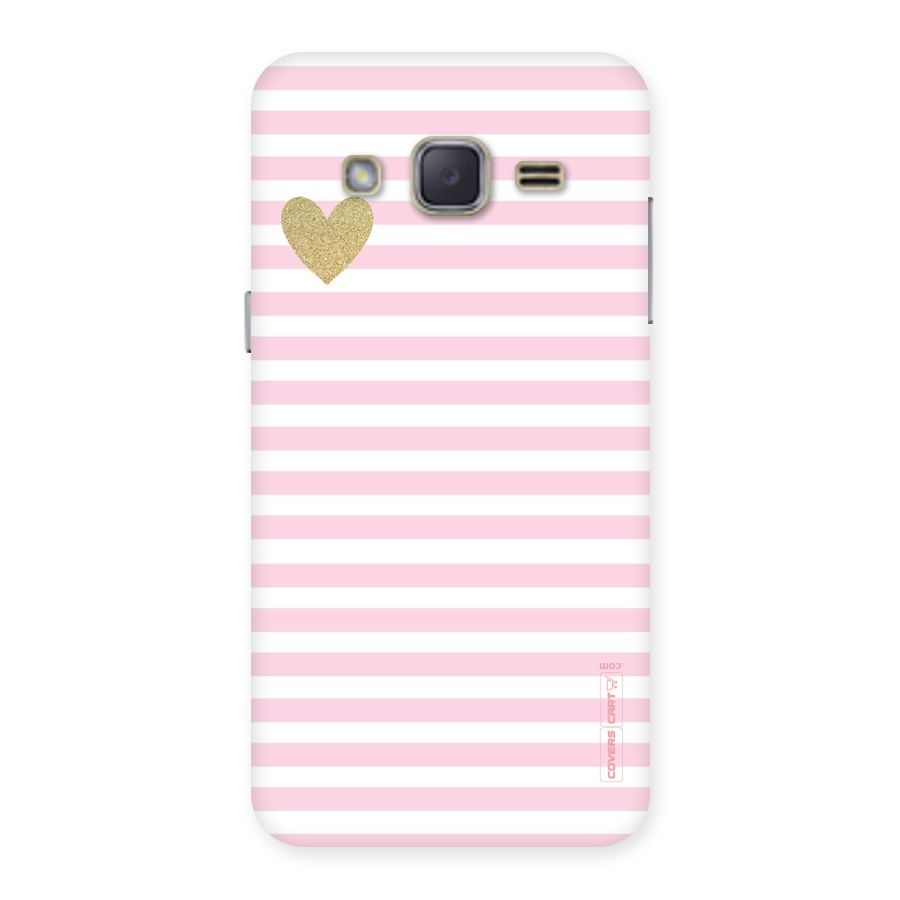 Pink Stripes Back Case for Galaxy J2