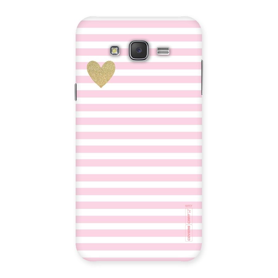Pink Stripes Back Case for Galaxy J7