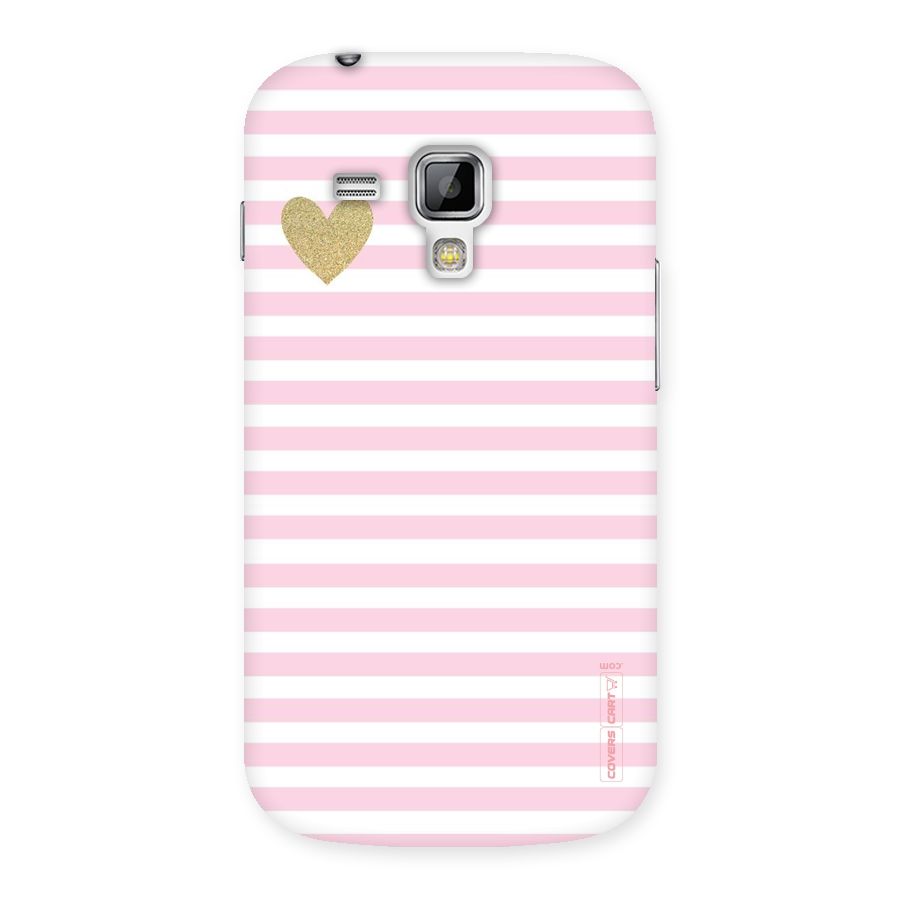 Pink Stripes Back Case for Galaxy S Duos