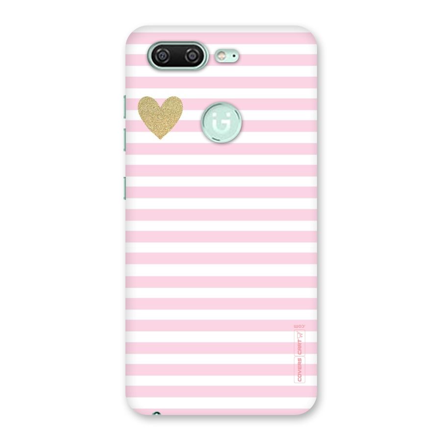 Pink Stripes Back Case for Gionee S10