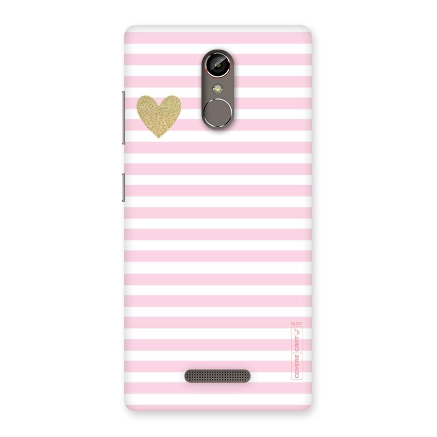 Pink Stripes Back Case for Gionee S6s