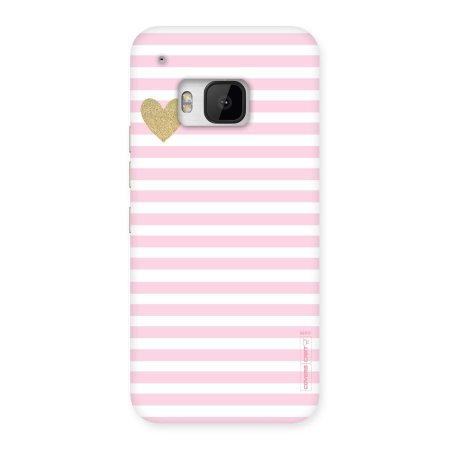 Pink Stripes Back Case for HTC One M9