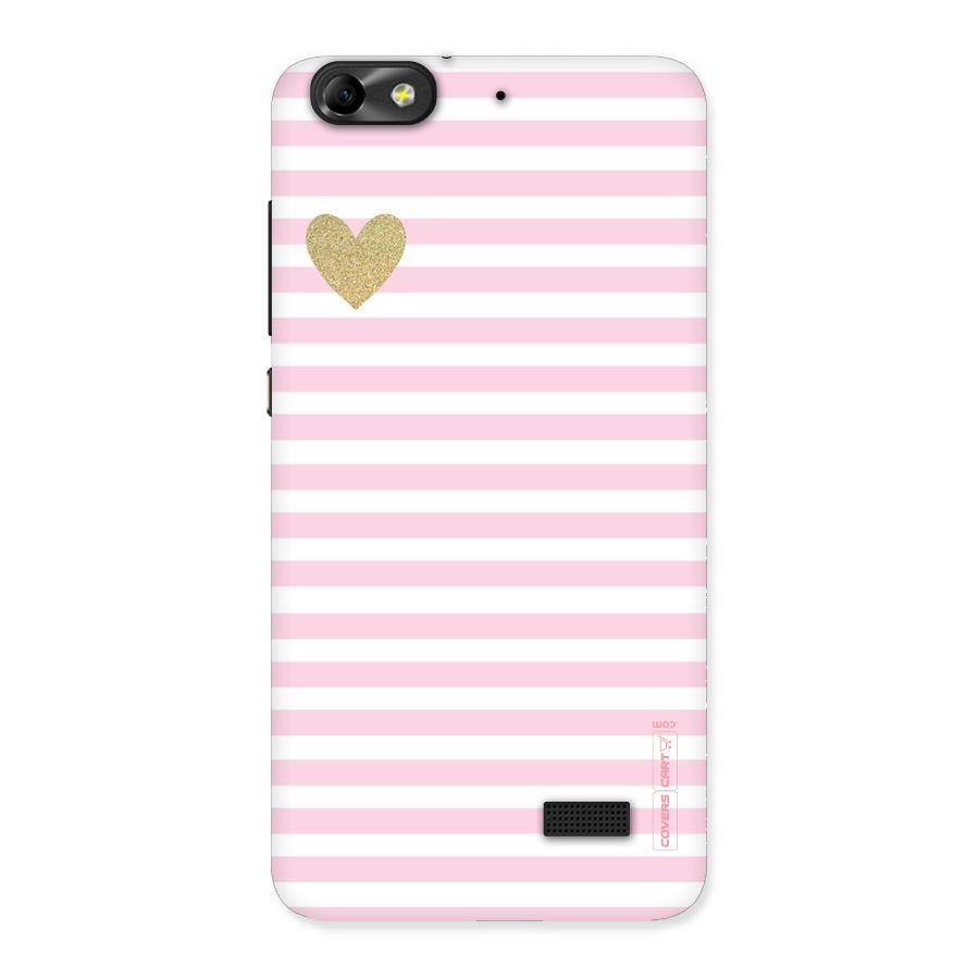 Pink Stripes Back Case for Honor 4C