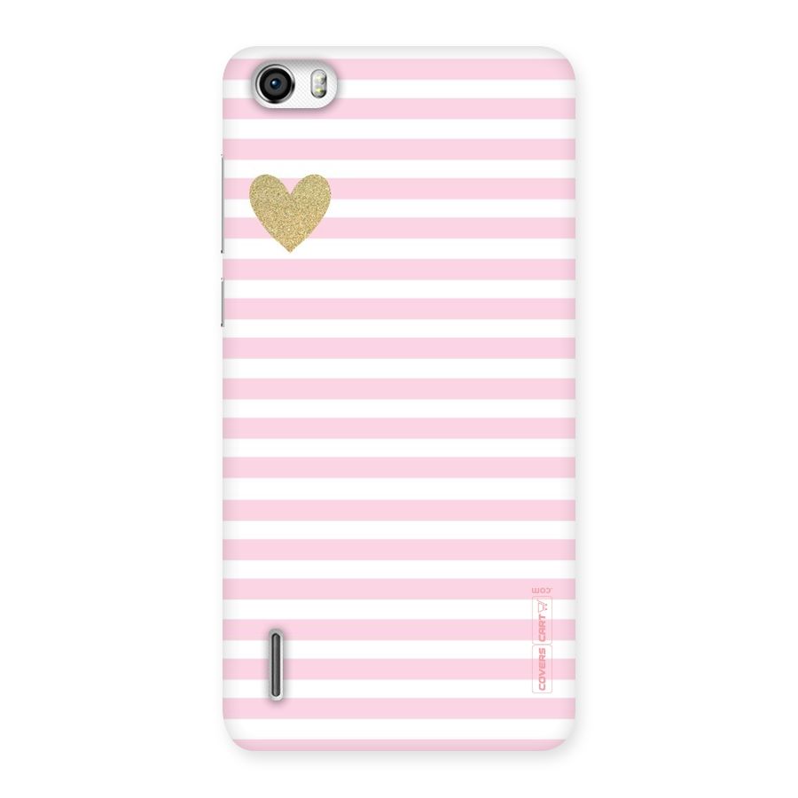Pink Stripes Back Case for Honor 6