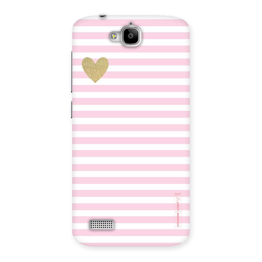 Pink Stripes Back Case for Honor Holly