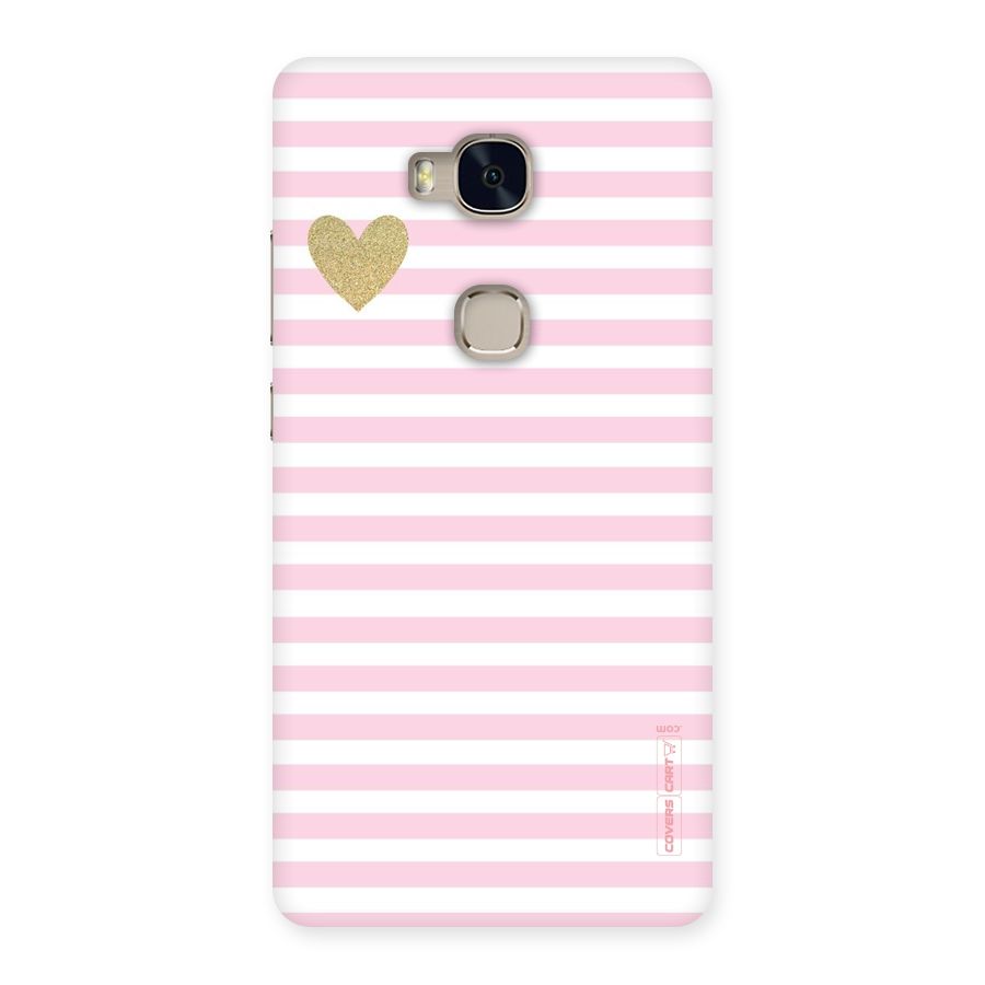 Pink Stripes Back Case for Huawei Honor 5X