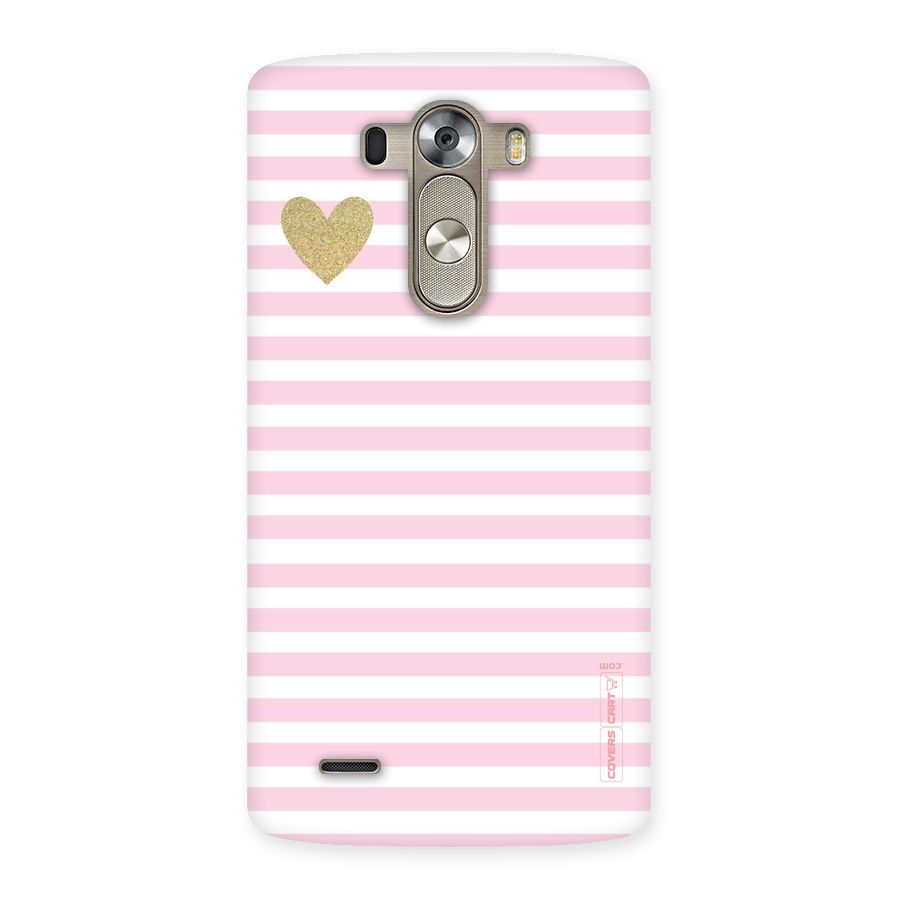 Pink Stripes Back Case for LG G3