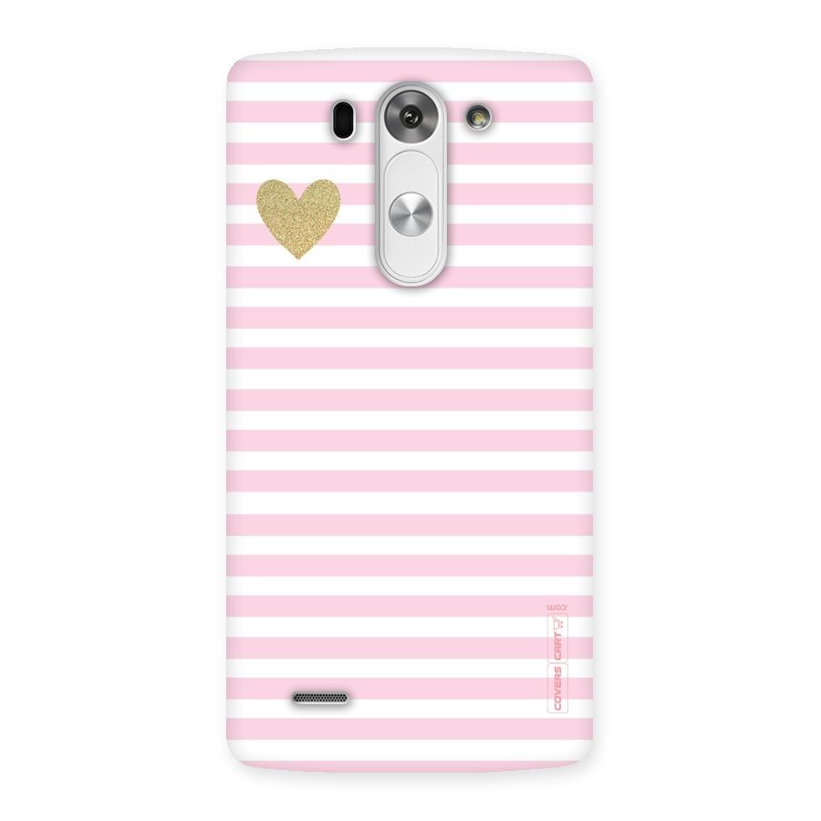 Pink Stripes Back Case for LG G3 Mini