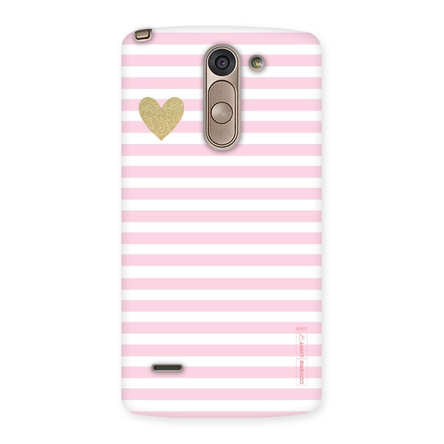 Pink Stripes Back Case for LG G3 Stylus