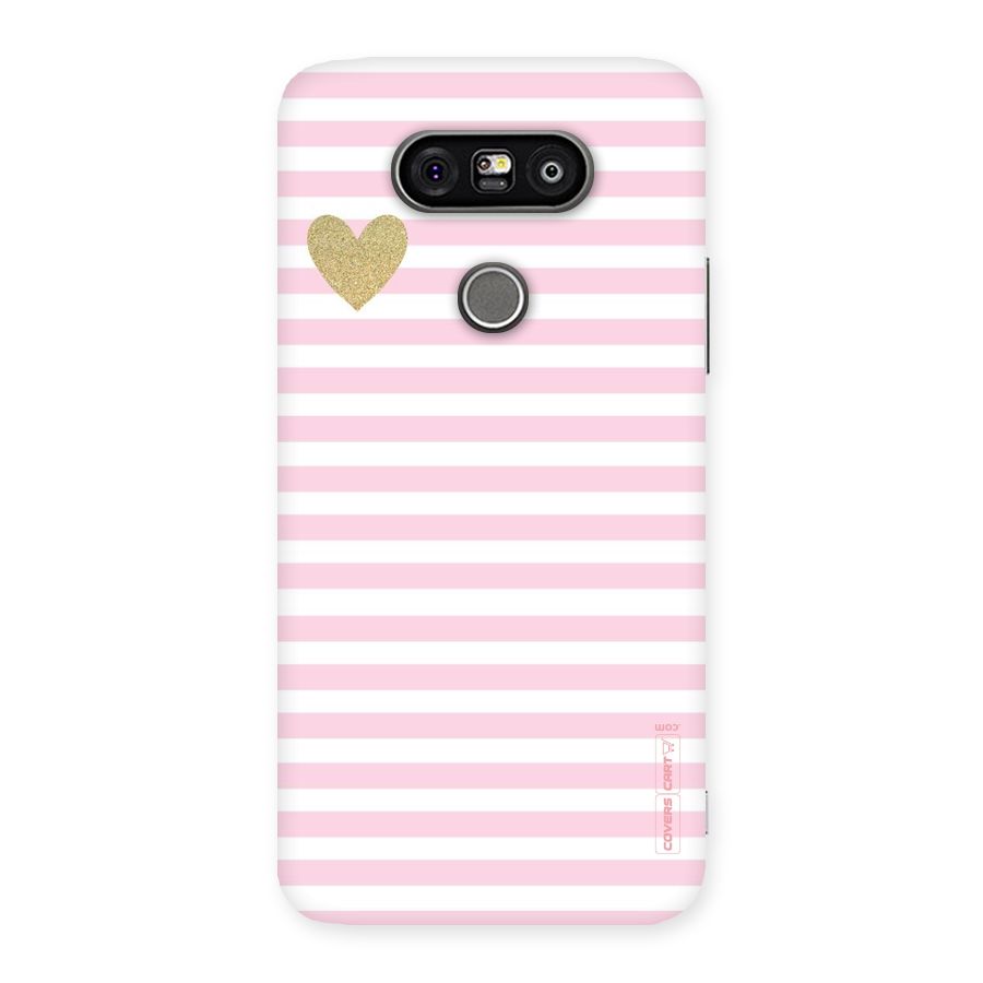 Pink Stripes Back Case for LG G5