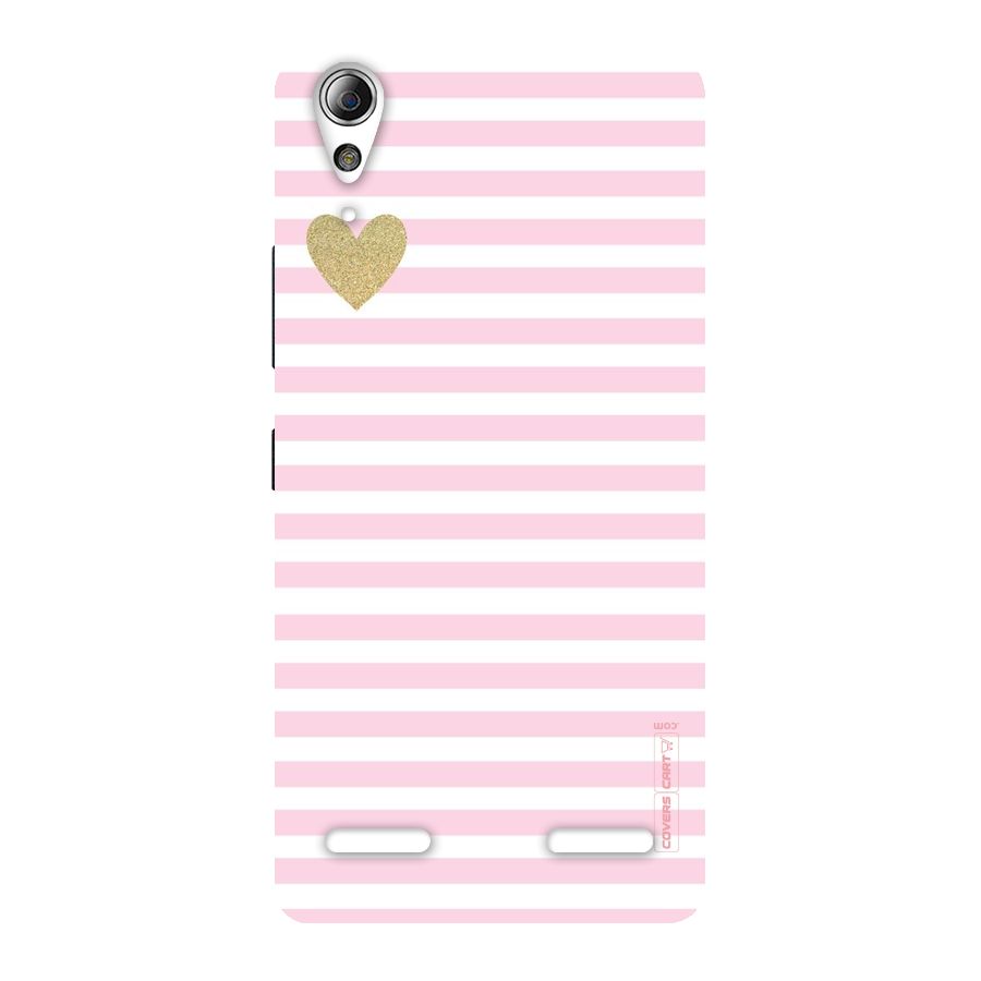 Pink Stripes Back Case for Lenovo A6000 Plus