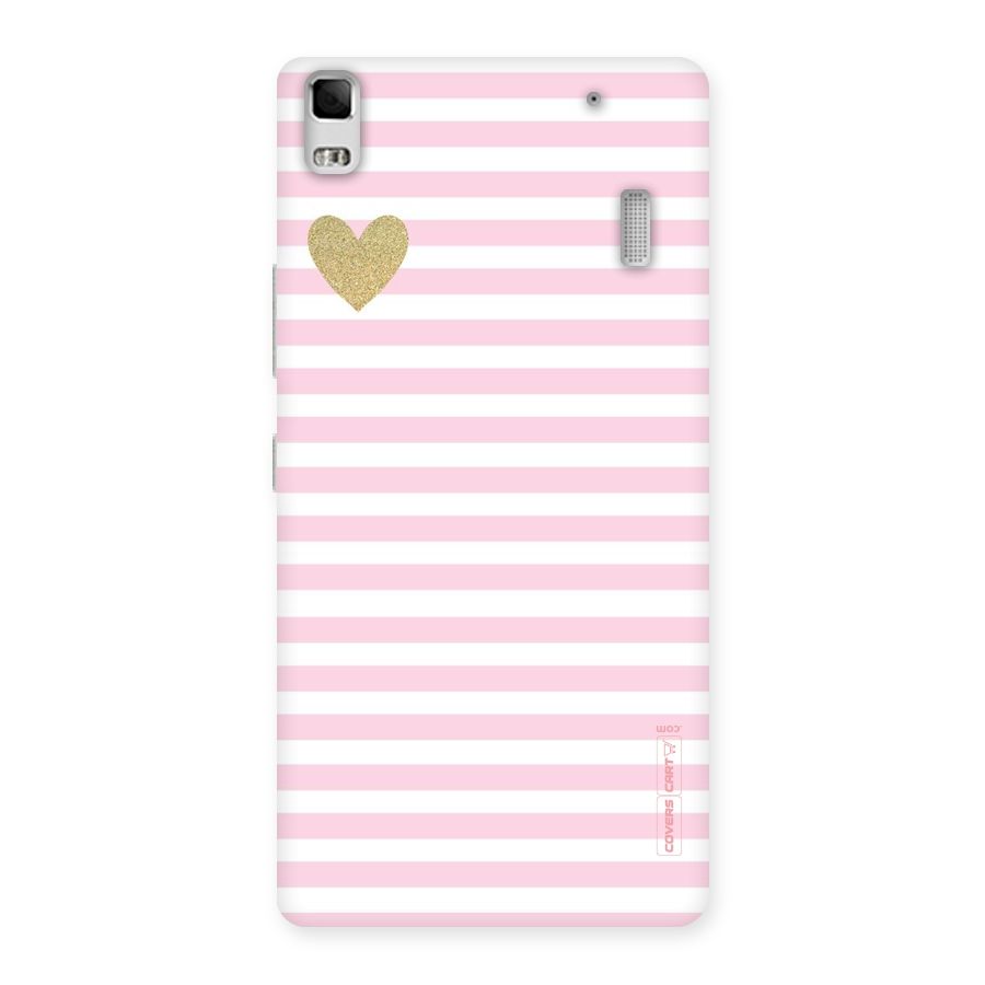 Pink Stripes Back Case for Lenovo K3 Note