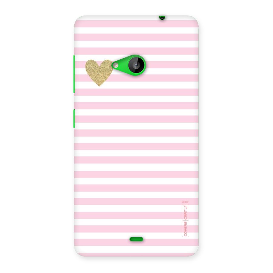 Pink Stripes Back Case for Lumia 535