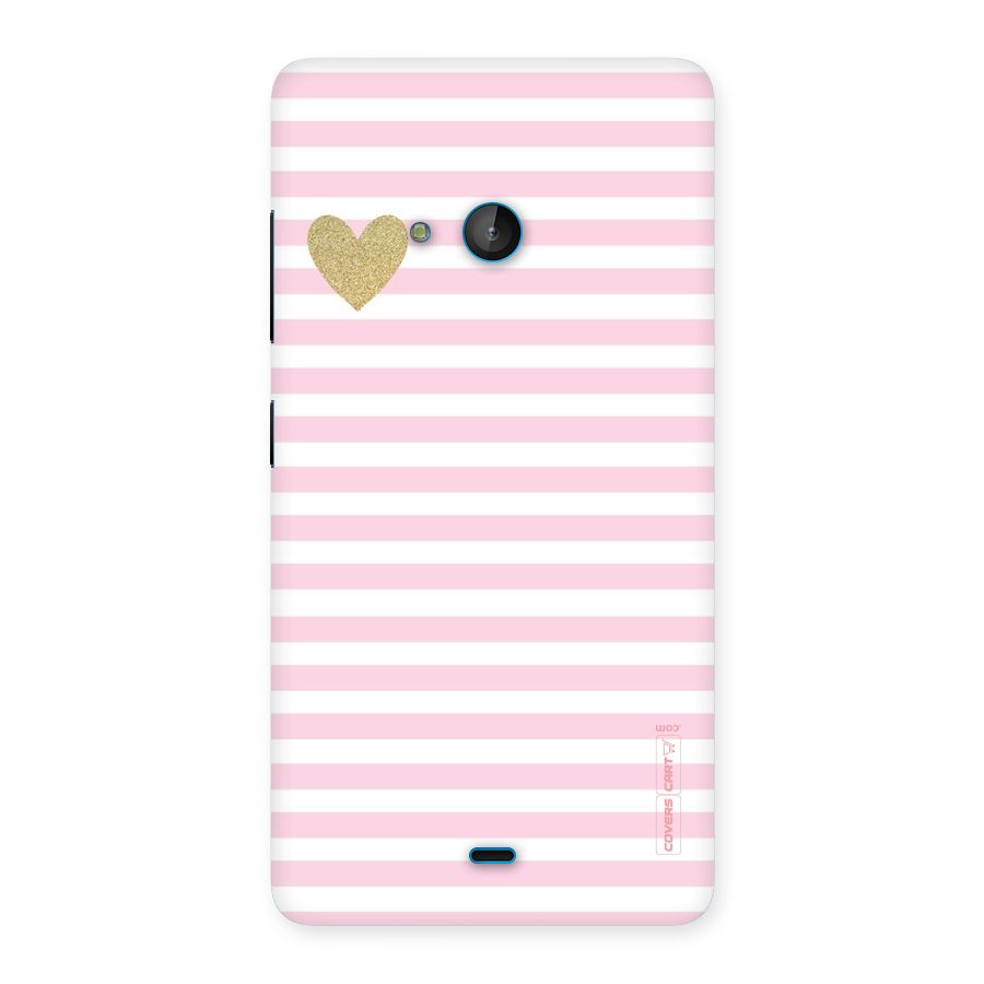Pink Stripes Back Case for Lumia 540