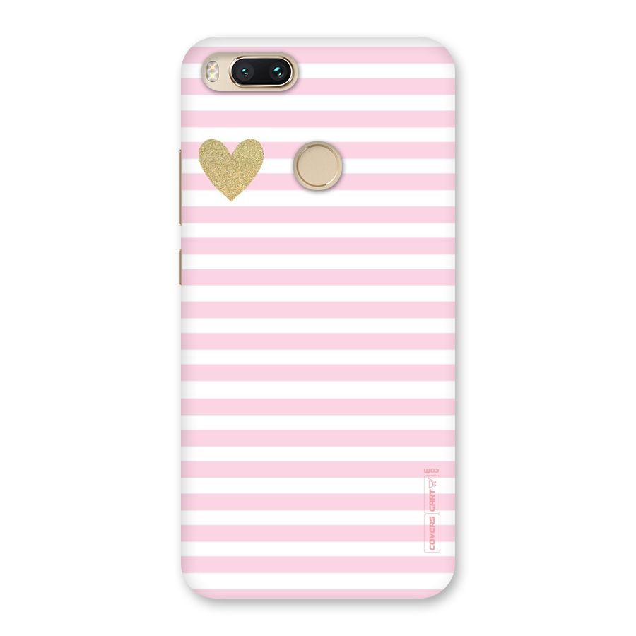 Pink Stripes Back Case for Mi A1