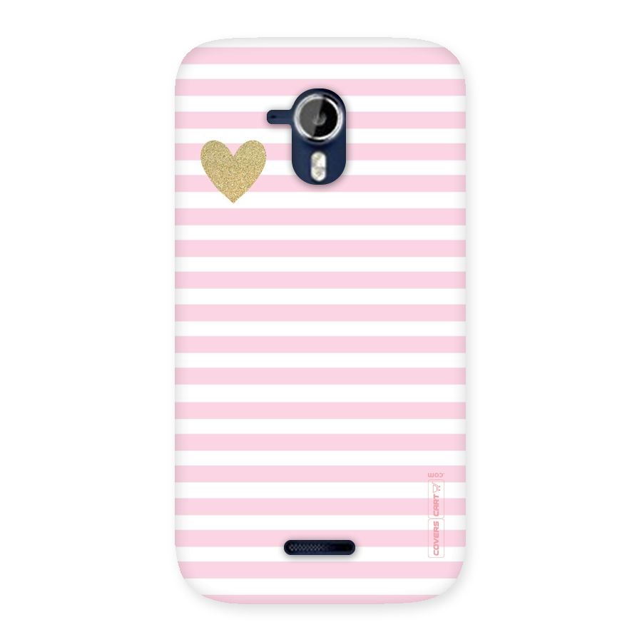 Pink Stripes Back Case for Micromax Canvas Magnus A117