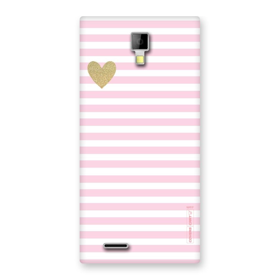 Pink Stripes Back Case for Micromax Canvas Xpress A99