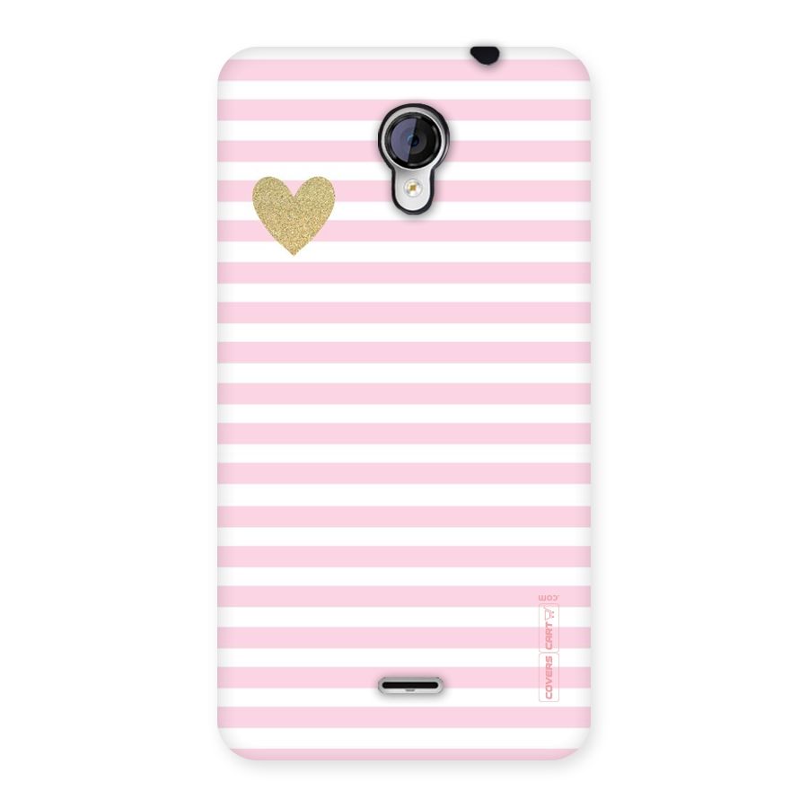Pink Stripes Back Case for Micromax Unite 2 A106