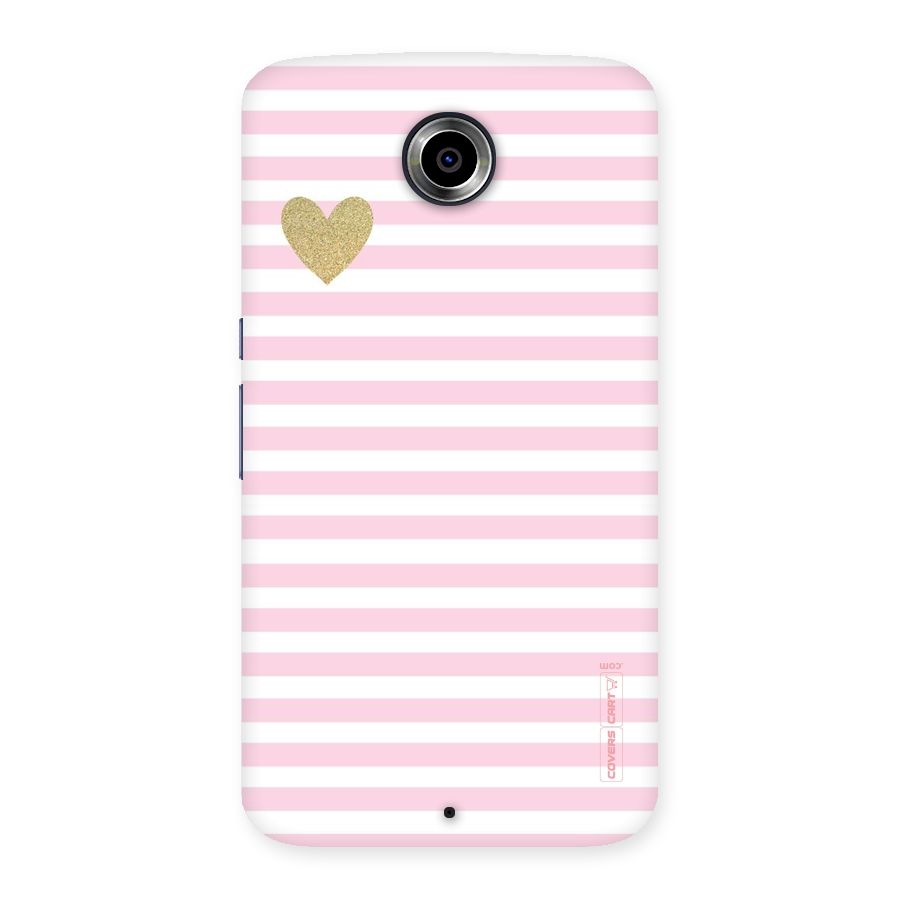 Pink Stripes Back Case for Nexsus 6