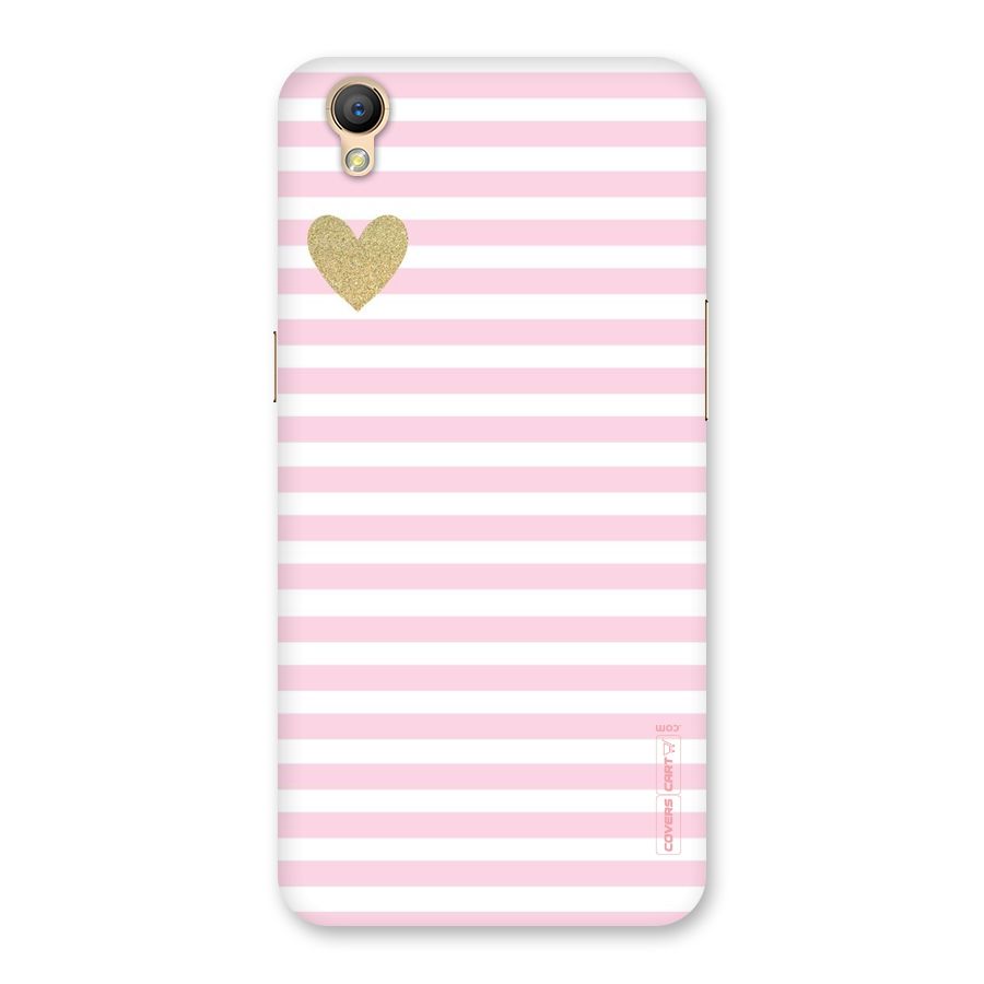 Pink Stripes Back Case for Oppo A37