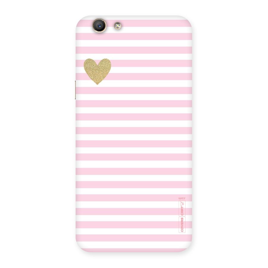 Pink Stripes Back Case for Oppo F1s