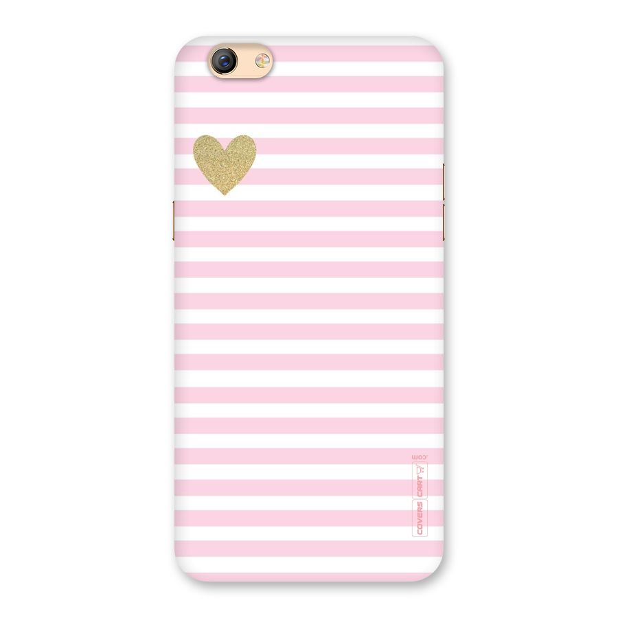 Pink Stripes Back Case for Oppo F3 Plus