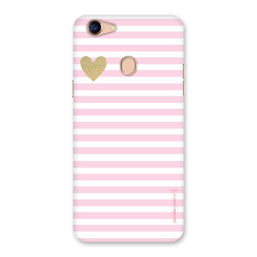 Pink Stripes Back Case for Oppo F5