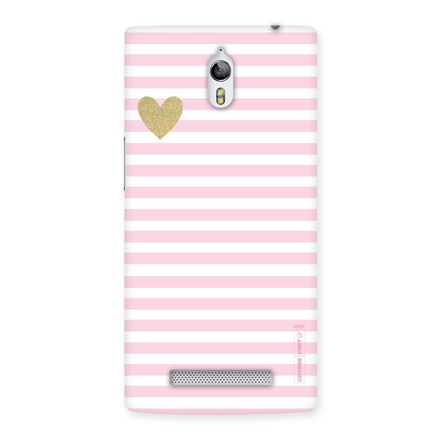 Pink Stripes Back Case for Oppo Find 7