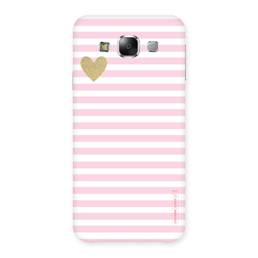 Pink Stripes Back Case for Samsung Galaxy E5