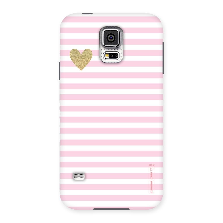 Pink Stripes Back Case for Samsung Galaxy S5