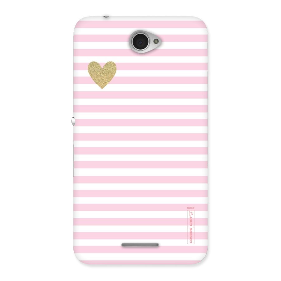 Pink Stripes Back Case for Sony Xperia E4