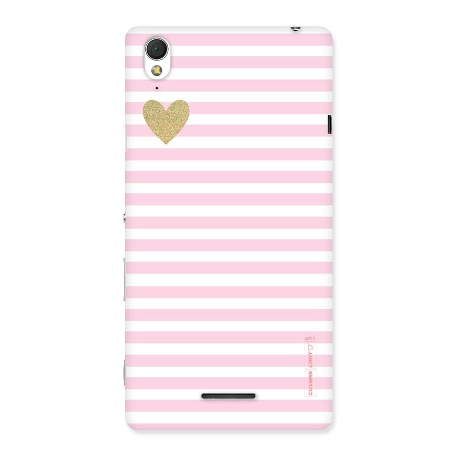 Pink Stripes Back Case for Sony Xperia T3